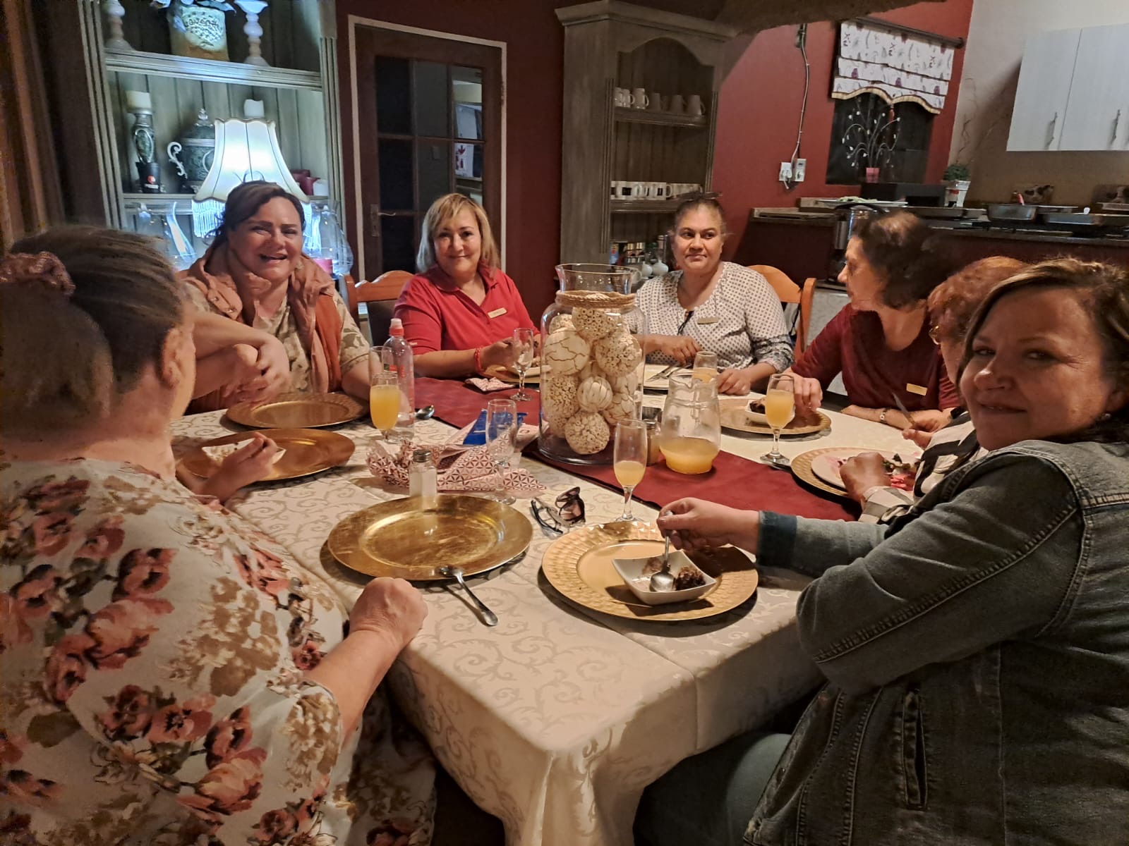 Fellowship around a beautifully set table
